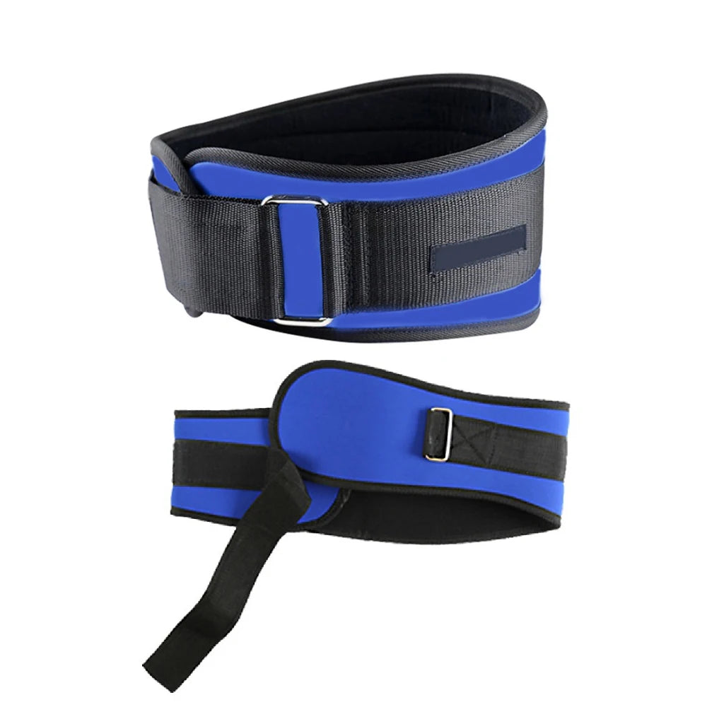 Adjustable gym weightlifting belt for back and waist support
