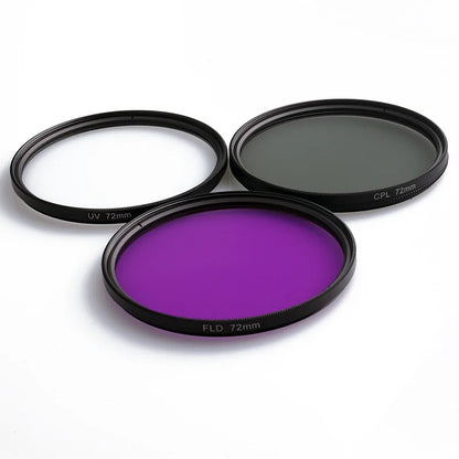 3 in 1 Lens Filter Set with Bag for Cannon