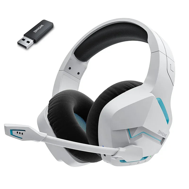 BINNUNE BW01 Wireless Gaming Headset with Mic 2.4G Bluetooth USB