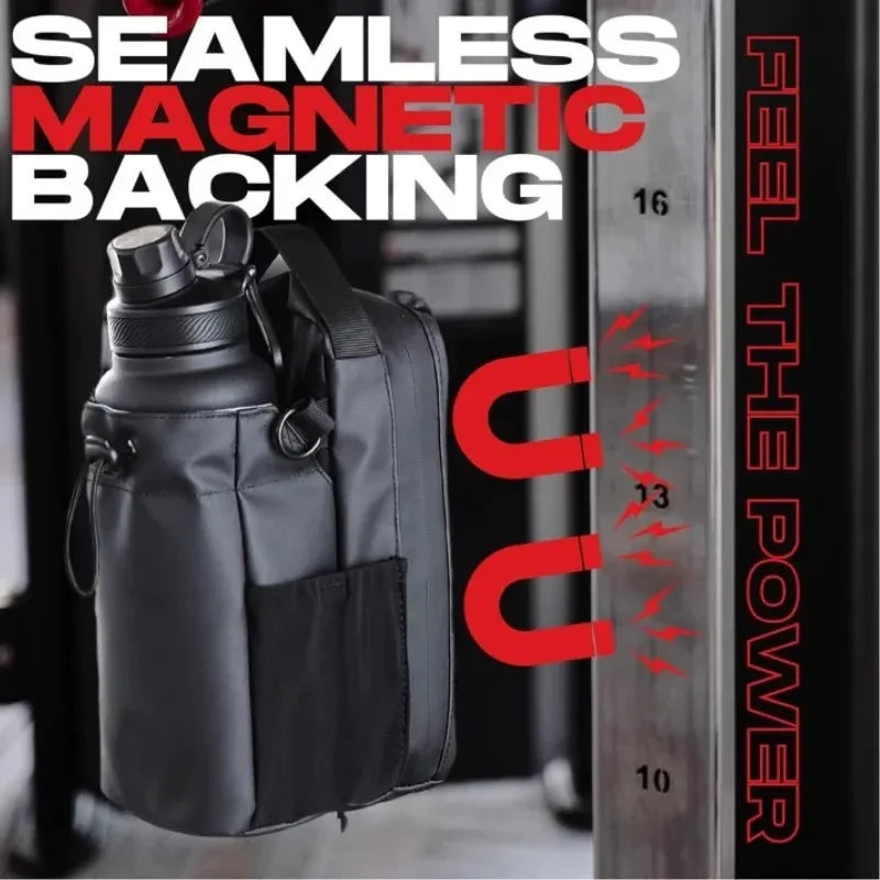 Magnetic Gym Bag, Bottle Pouch Gym Accessories Organizer