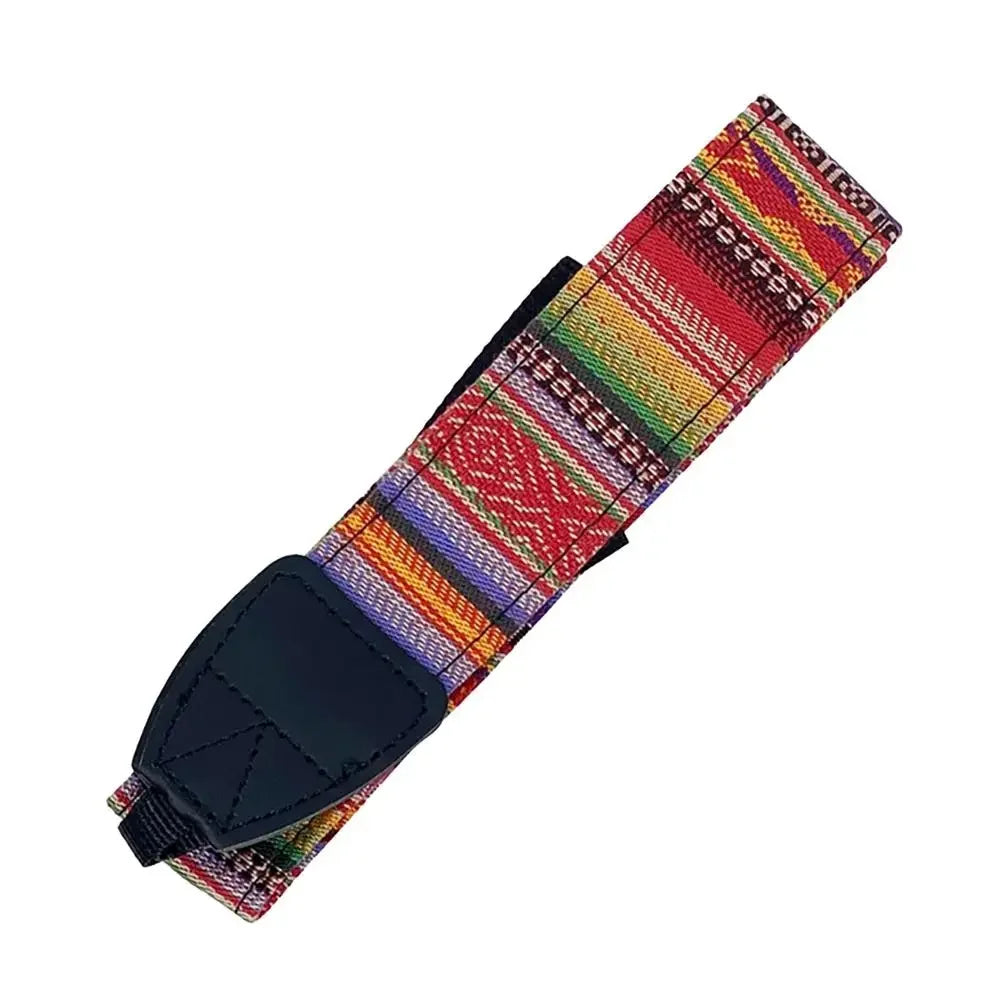 Adjustable Camera Neck Strap Belt Leather Retro Ethnic Style