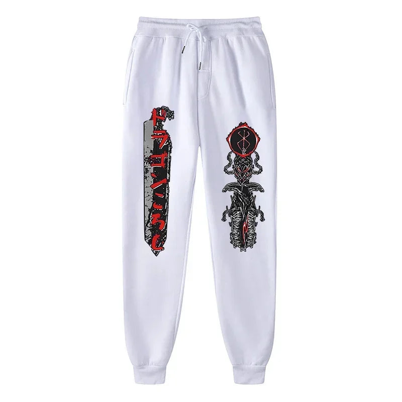 Anime Berserk Print Sweatpants for Men