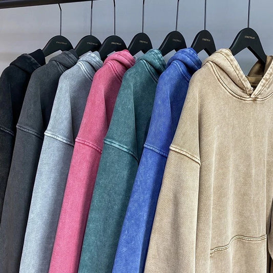 Retro Heavy Sweater Men's Washed Old Oversized