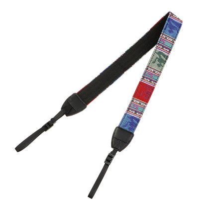 Adjustable Camera Neck Strap Belt Leather Retro Ethnic Style