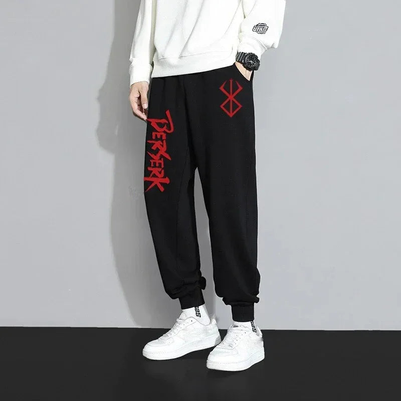 Anime Berserk Print Sweatpants for Men
