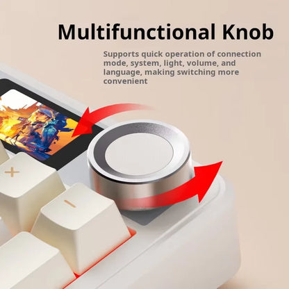 AULA F108Pro/F108 Wireless Bluetooth multi-functional display, RGB lighting effects