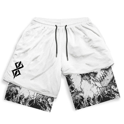 Berserk Print 2 in 1 Running Shorts