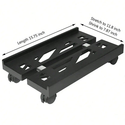 Adjustable Mobile PC Tower Stand with Wheels