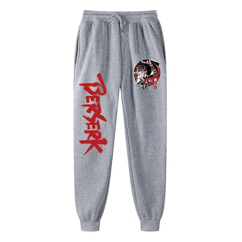 Anime Berserk Print Sweatpants for Men
