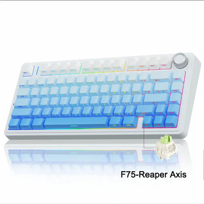 AULA F75 2.4G Wireless/Bluetooth/Wired Gaming RGB Customized