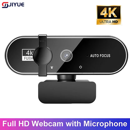 4K Webcam Video Camera 2K Autofocus Streaming Web Cam With Microphone