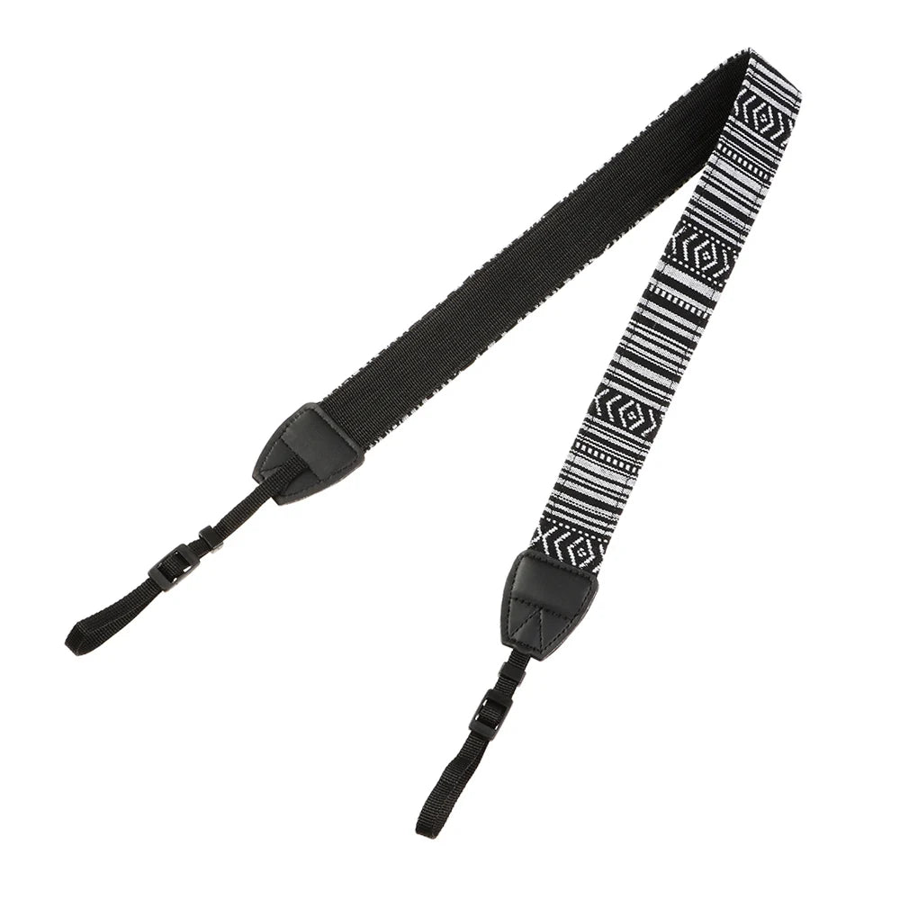 Adjustable Camera Neck Strap Belt Leather Retro Ethnic Style