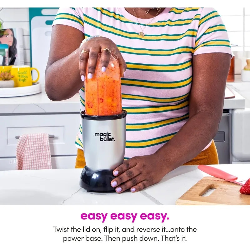 best seller Magic Bullet Blender, Small, Silver, 11 Piece Set Good quality