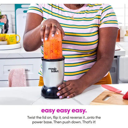 best seller Magic Bullet Blender, Small, Silver, 11 Piece Set Good quality