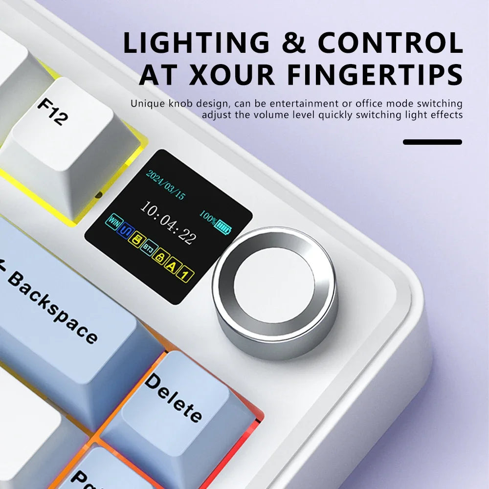 AULA F75 MAX Gaming Wired/Bluetooth/2.4G Hot-Swap RGB