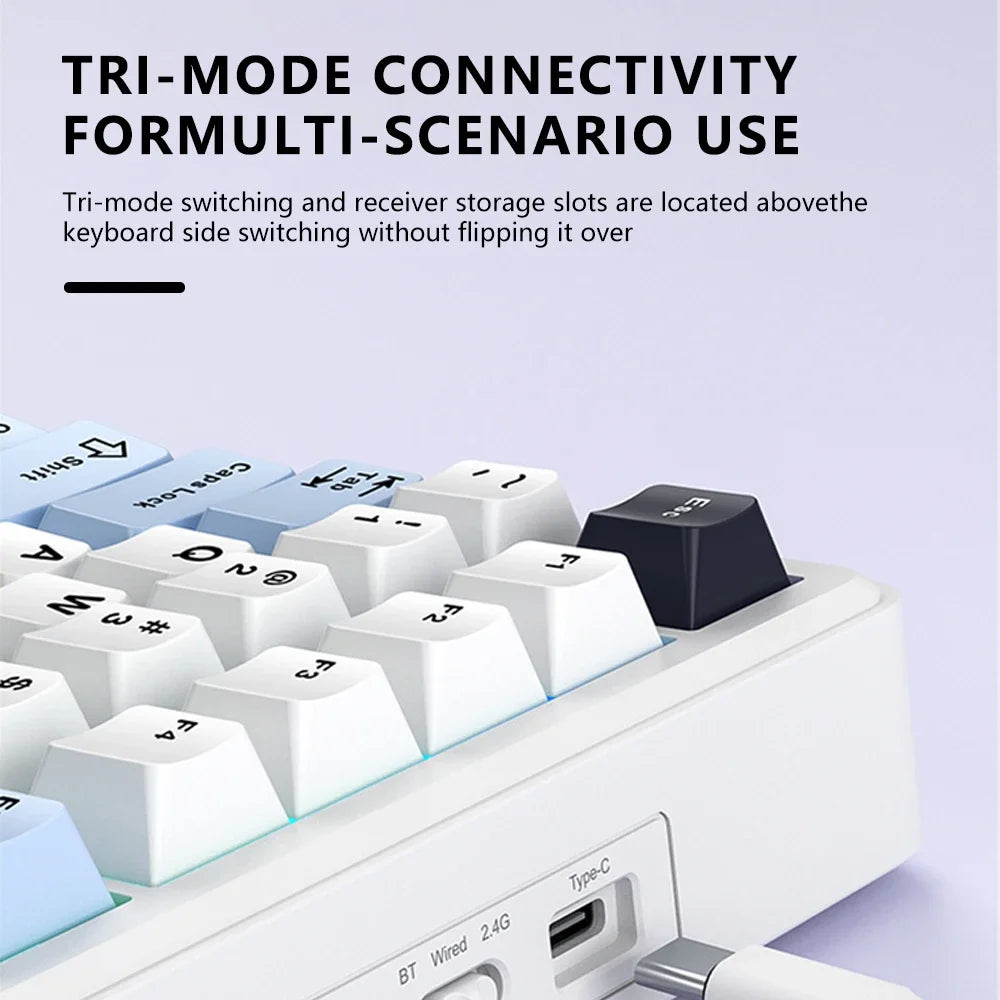 AULA F75 MAX Gaming Wired/Bluetooth/2.4G Hot-Swap RGB