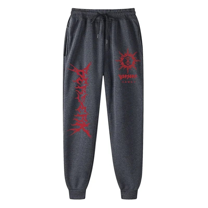 Anime Berserk Print Sweatpants for Men