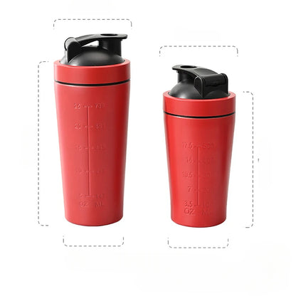1pcs Stainless Steel Protein Powder Shaker Bottle
