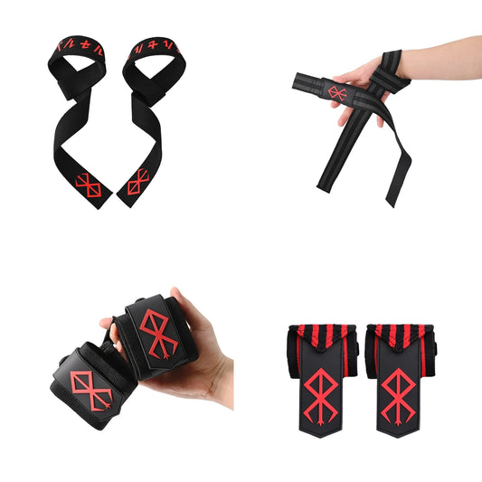 Gym Anime Sports Weight Lifting Wrist Wraps,Berserk Wristband Support.
