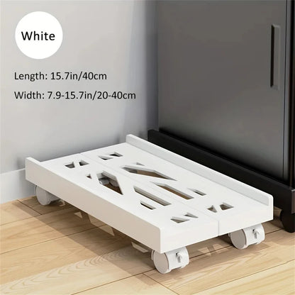 Adjustable Mobile PC Tower Stand with Wheels