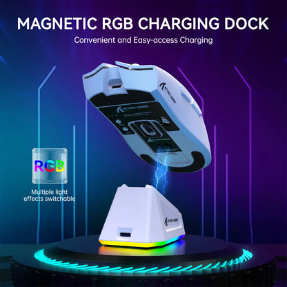 ATTACK SHARK X11 Lightweight Wireless Gaming Mouse with RGB Backlight Charging