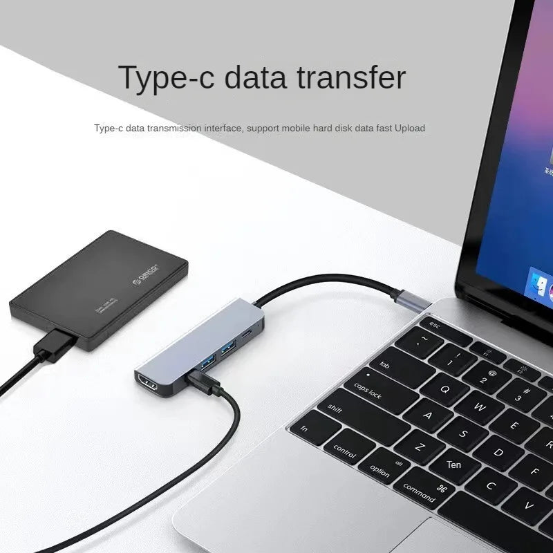 USB C Hub to 4K HDMI-Compatible USB 3.0 2.0 Type C