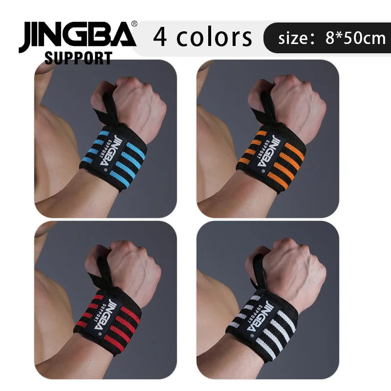 Extra-strength wrist support wrap for weightlifting and gym training.