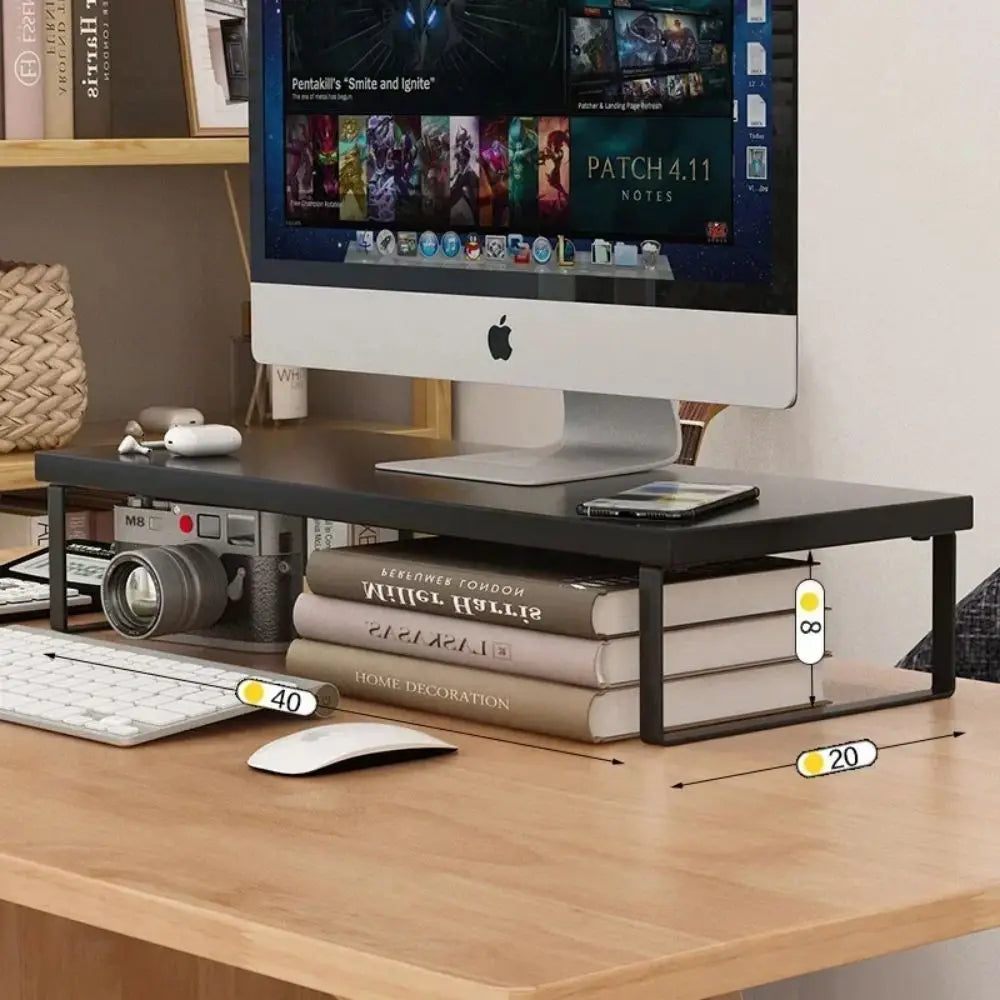 Computer Monitor Elevated Monitor Base Home Office Storage Rack