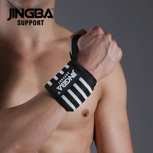 Extra-strength wrist support wrap for weightlifting and gym training.