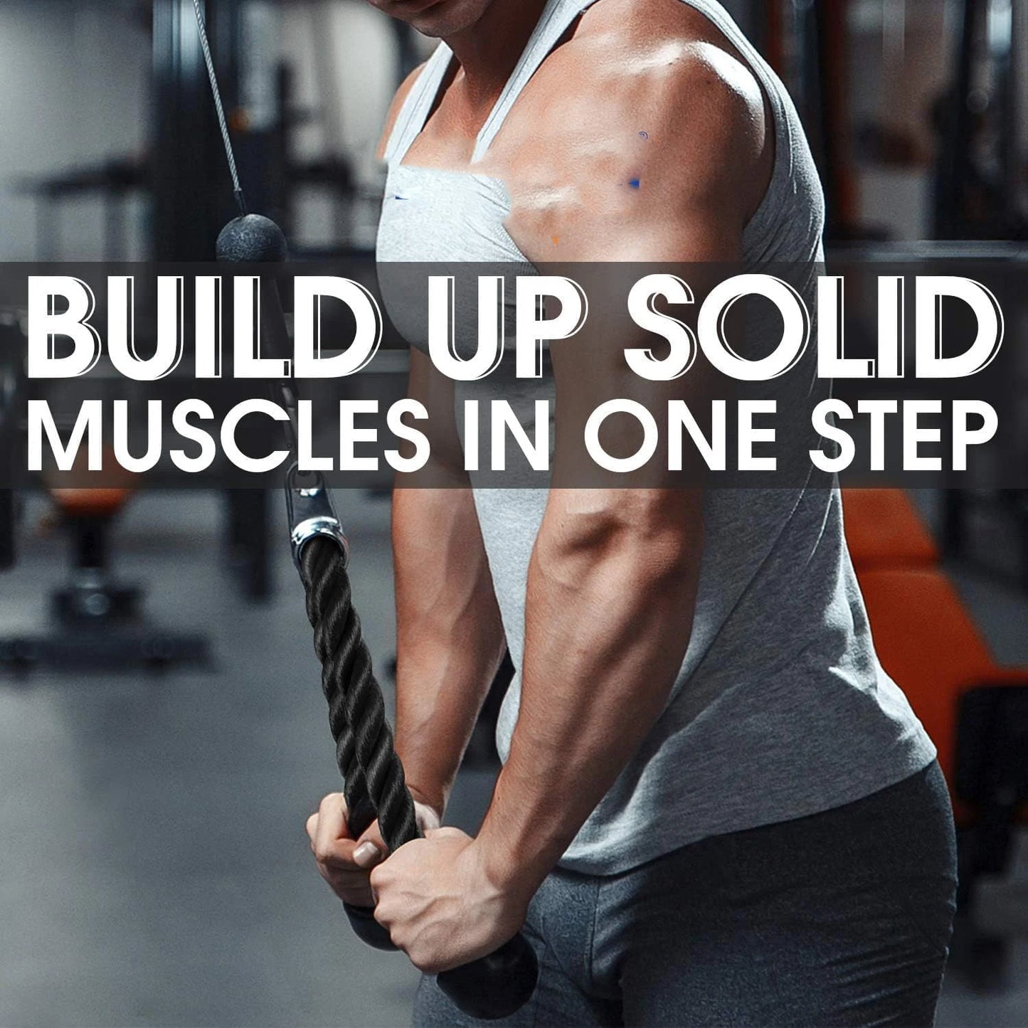 Triceps Rope Pull Down Cable Rope