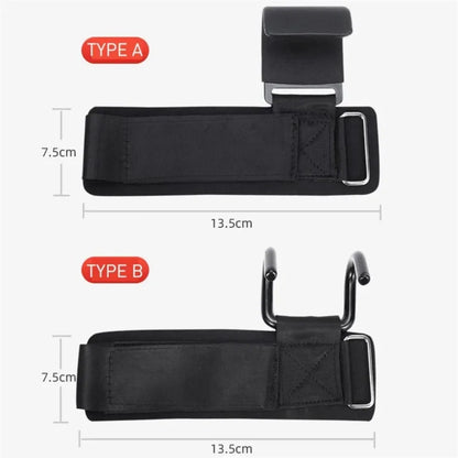 1PC Weight Lifting Hooks Hand-Bar Wrist Straps