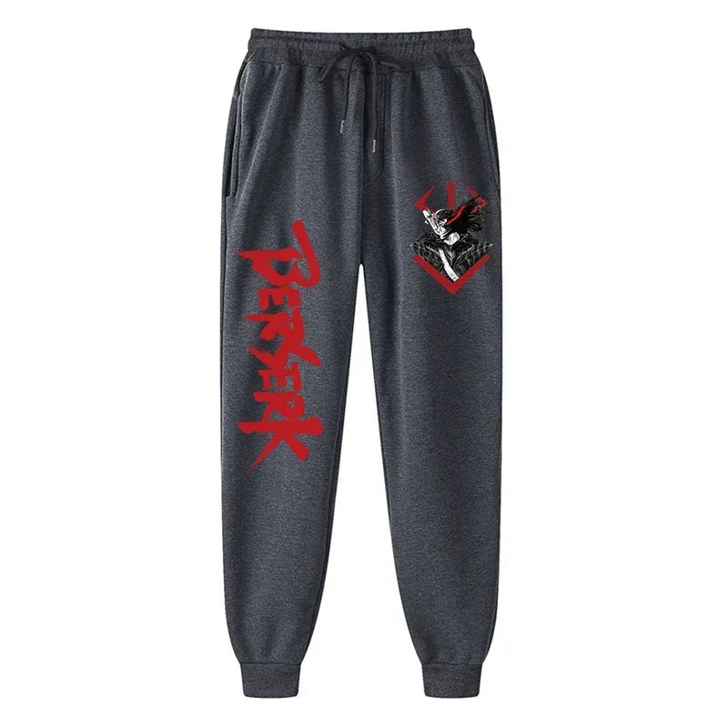 Anime Berserk Print Sweatpants for Men