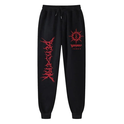 Anime Berserk Print Sweatpants for Men