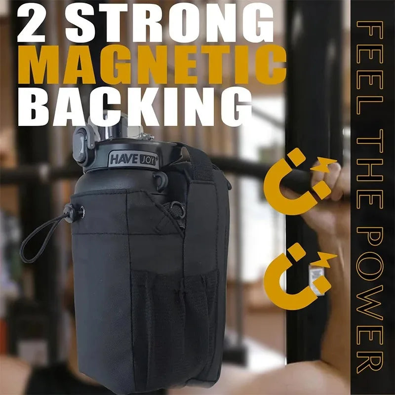 Magnetic Gym Bag, Bottle Pouch Gym Accessories Organizer