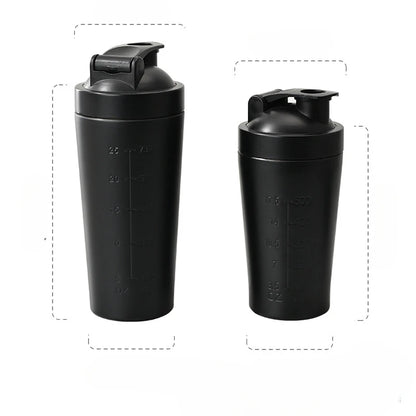 1pcs Stainless Steel Protein Powder Shaker Bottle