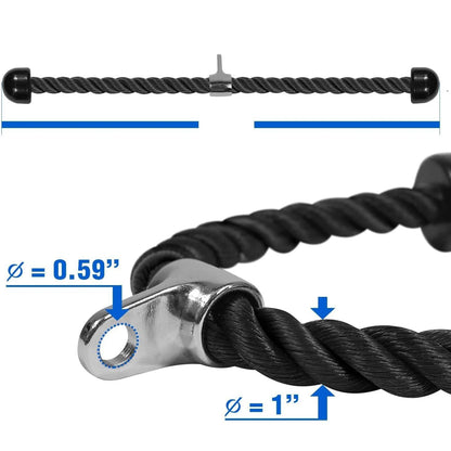 Triceps Rope Pull Down Cable Rope