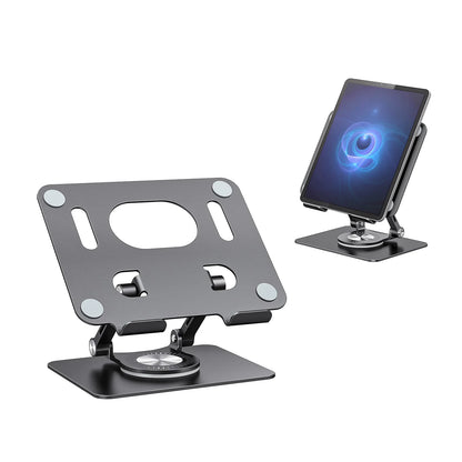 ST02 Tablet Stand Adjustable with 360 Swivel Base Aluminum Tablet Stand
