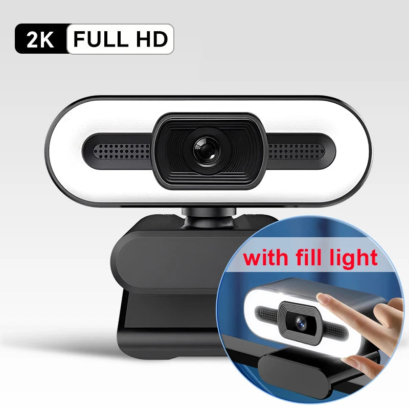 4K Webcam Video Camera 2K Autofocus Streaming Web Cam With Microphone