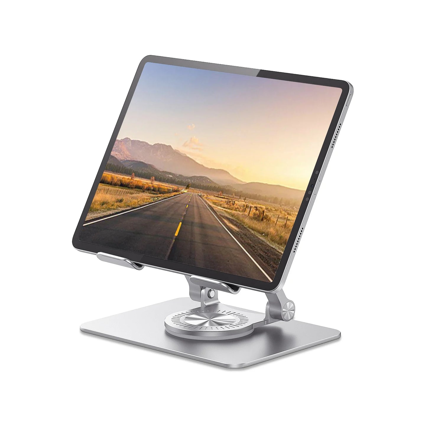 ST02 Tablet Stand Adjustable with 360 Swivel Base Aluminum Tablet Stand